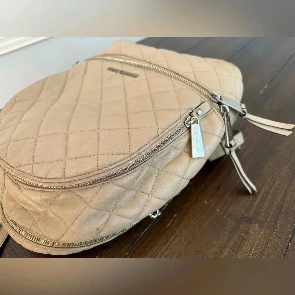 Michael Kors quilted backpack